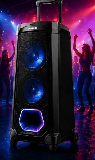 Samsung MX-ST50F/XL sound tower with party lighting